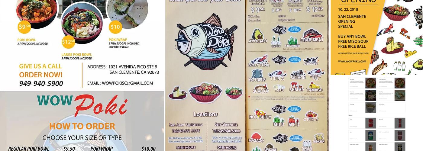 Wow poki San Clemente Menu