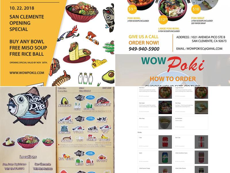 Wow poki San Clemente Menu