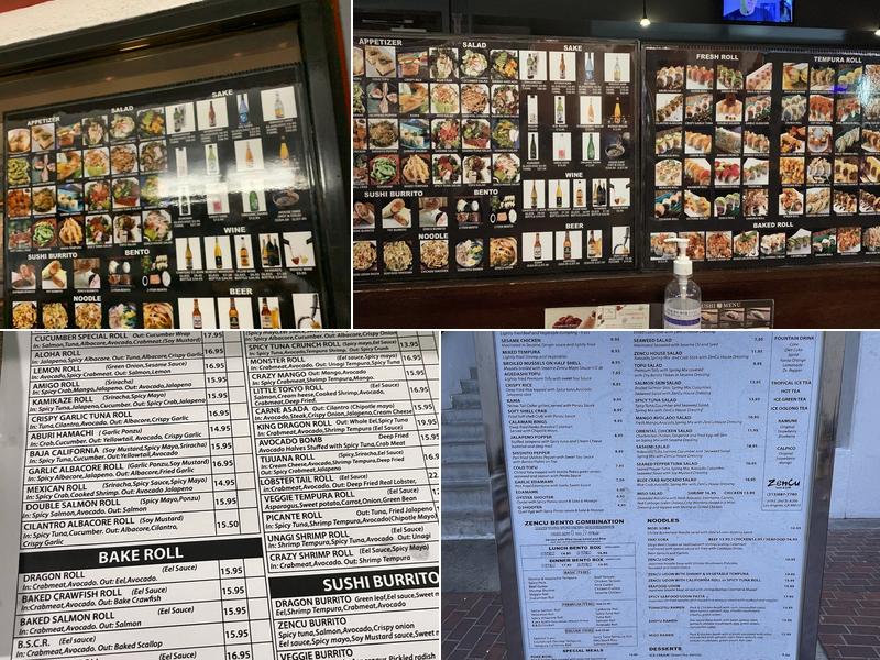 Zencu Sushi & Grill Menu
