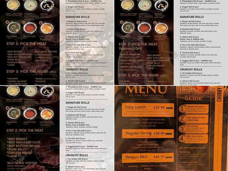 Chubby Cattle Denver Menu