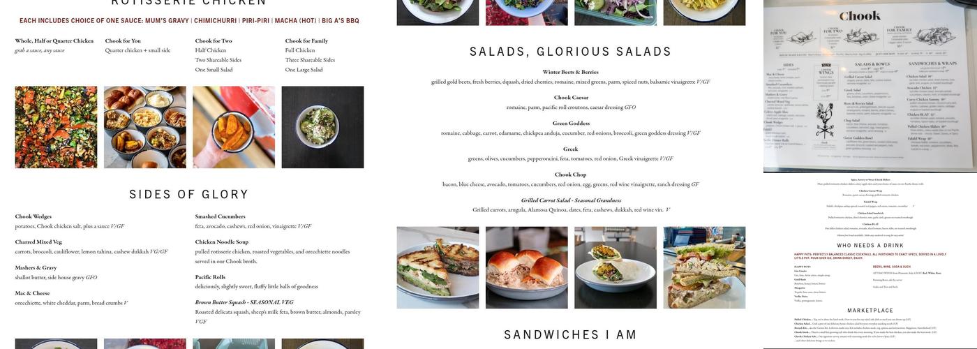 Chook Menu