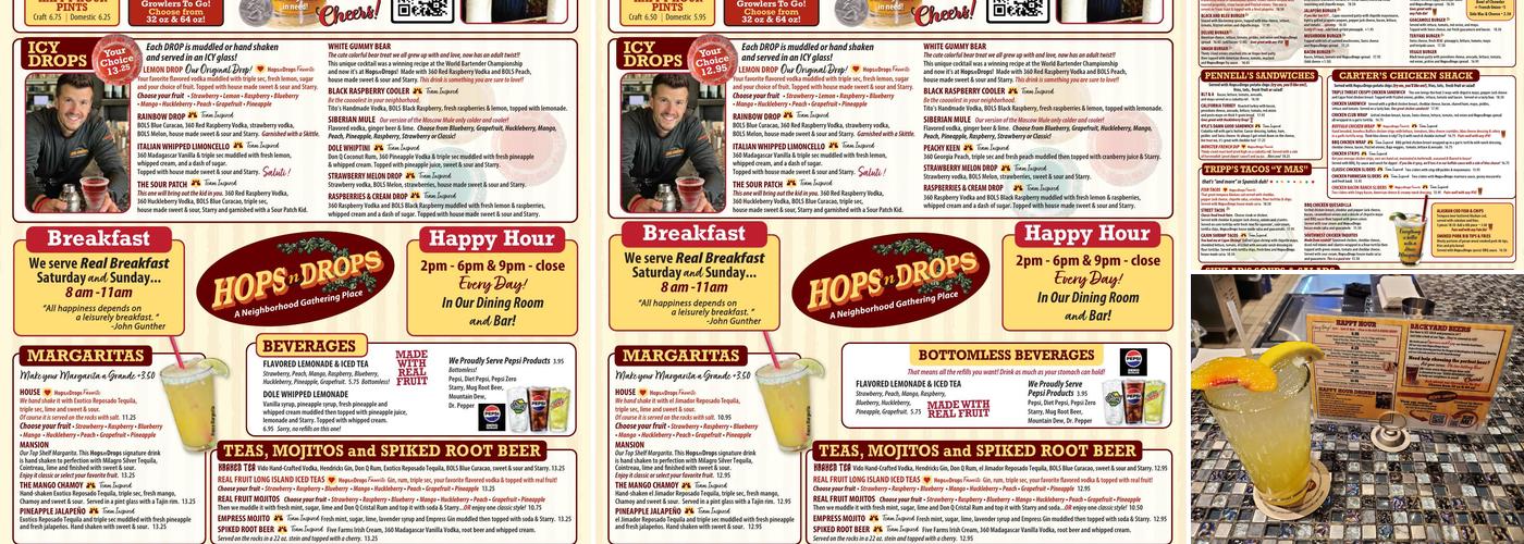 Hops n Drops Menu