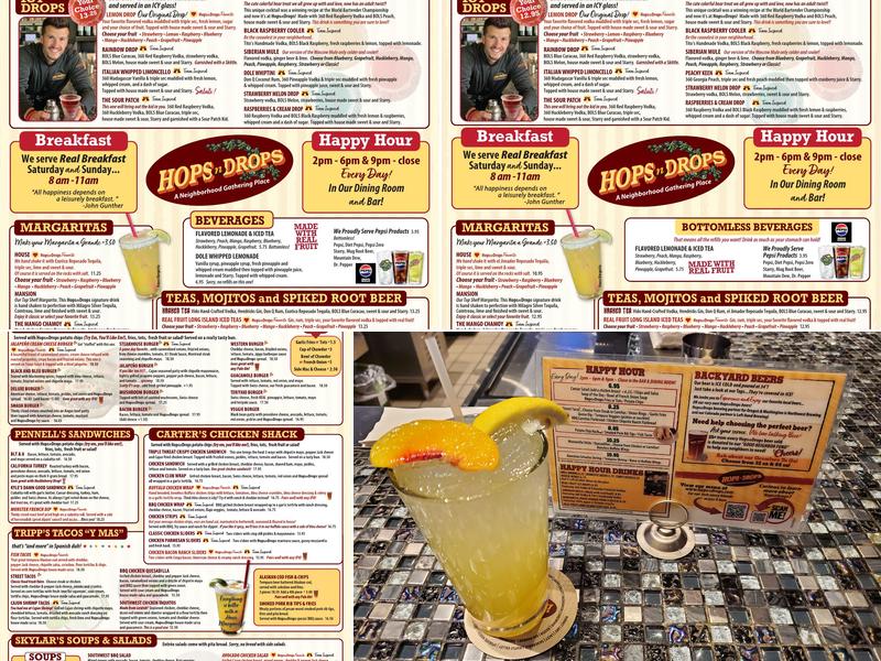 Hops n Drops Menu