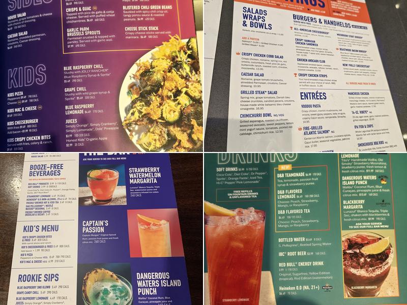 Dave & Buster's Birmingham Menu