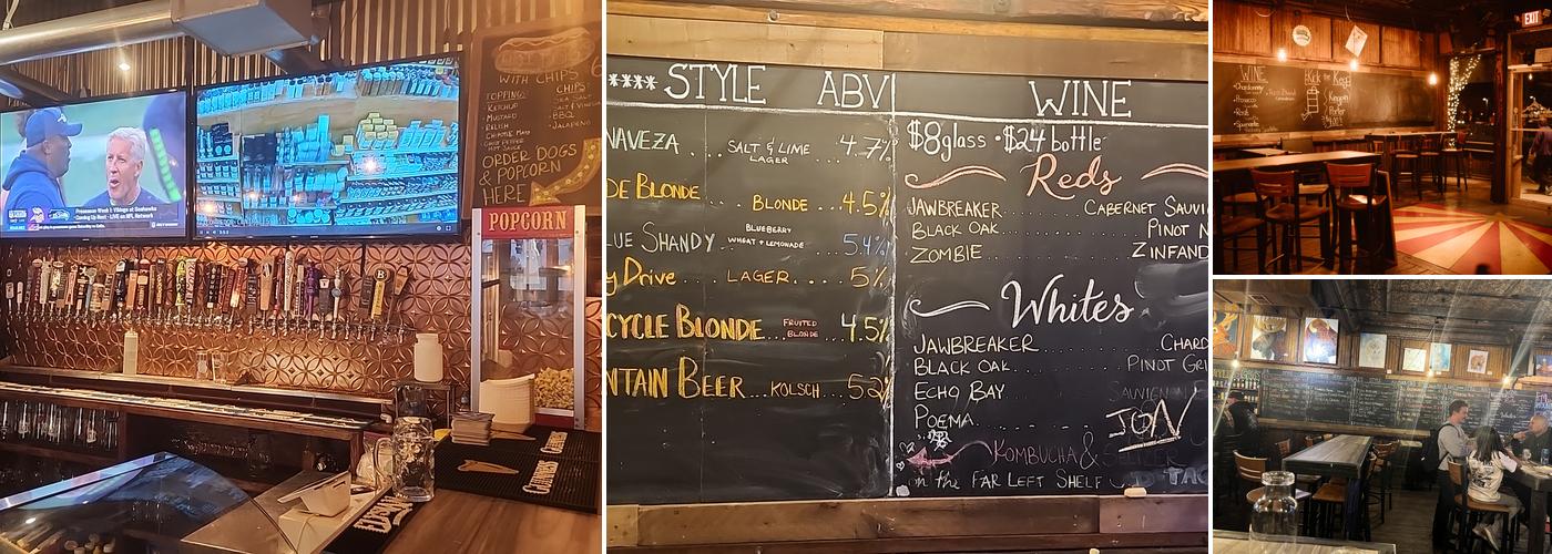 MOUNTAIN TOP TAP ROOM Menu