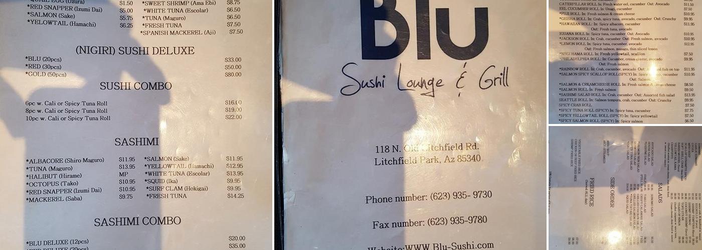 Blu Sushi Lounge & Grill Surprise Menu