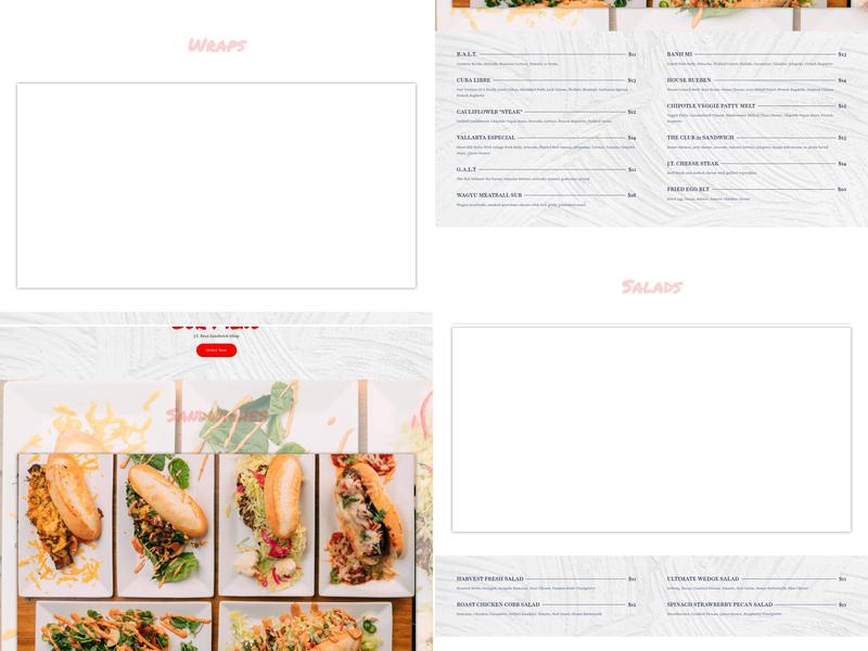 J.T. Bros Sandwich Company Menu