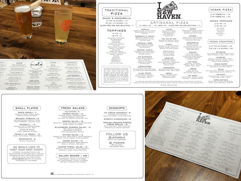 Da Legna at Nolo Menu