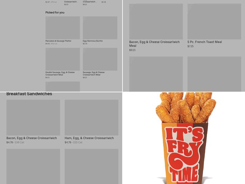 Burger King Menu