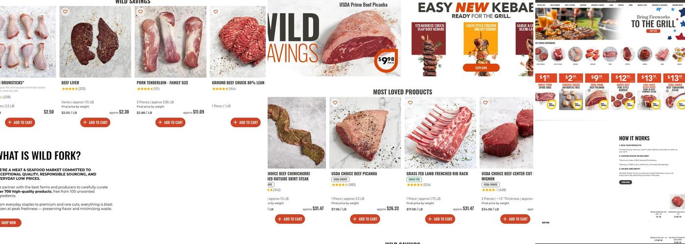 Wild Fork Menu