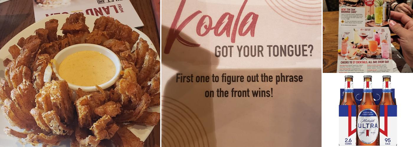 Outback Steakhouse Menu