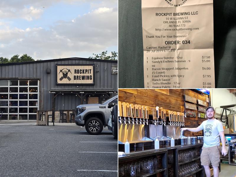 Rockpit Brewing Menu