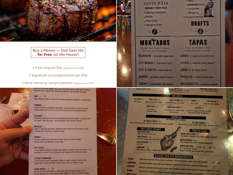 Renzo's St Pete Menu