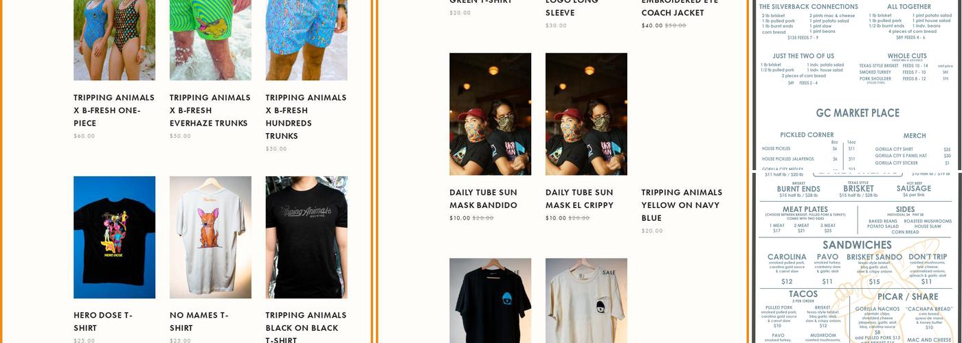 Tripping Animals Brewing Co. Menu