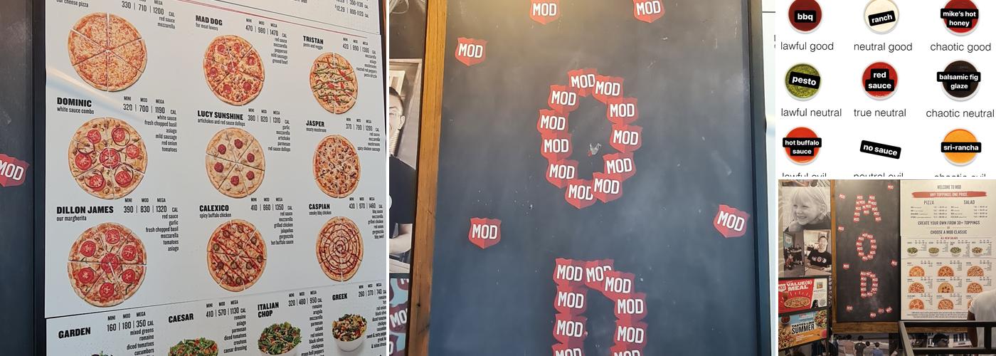 MOD Pizza Menu