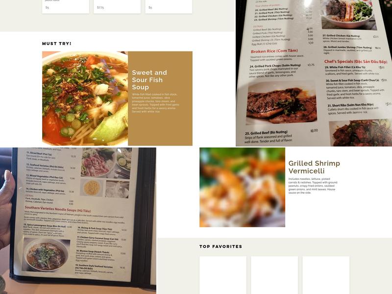 Saigon Bowl Menu