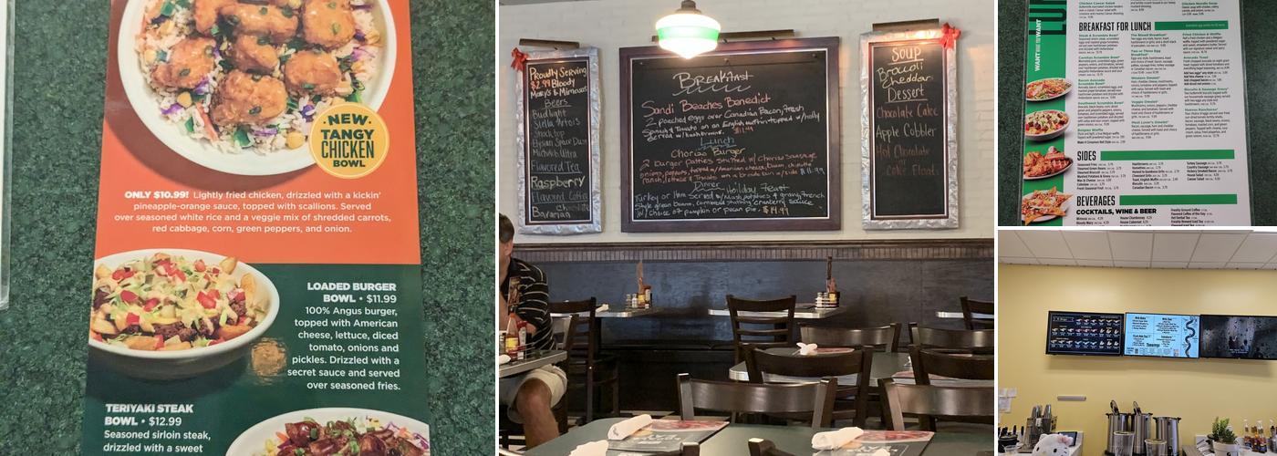 Metro Diner Menu