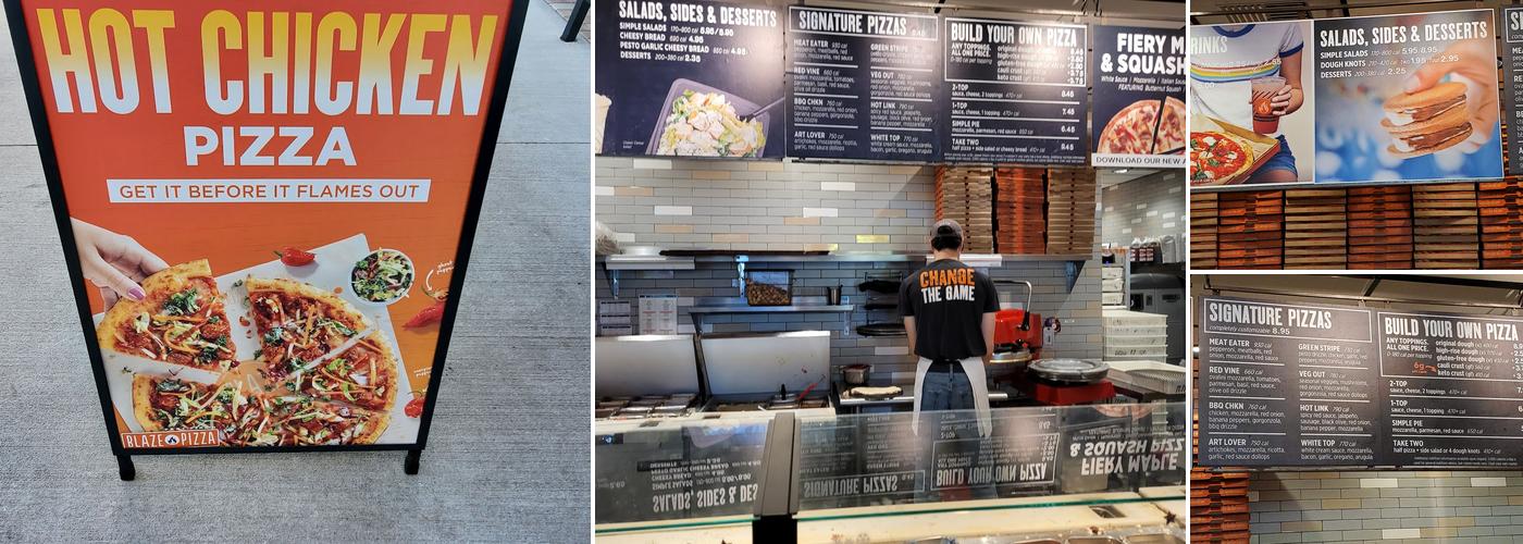 Blaze Pizza Menu