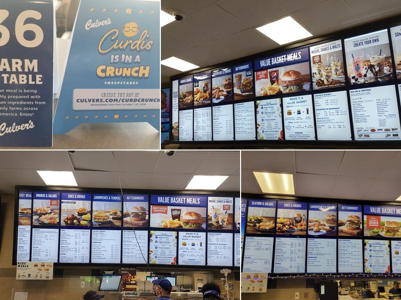 Culver’s Menu