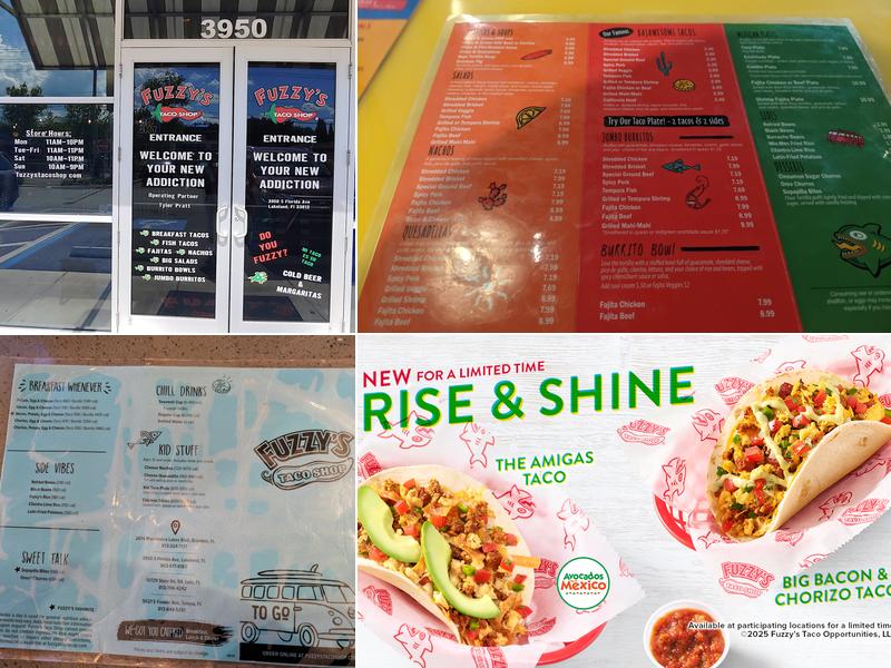 Fuzzy’s Taco Shop Menu