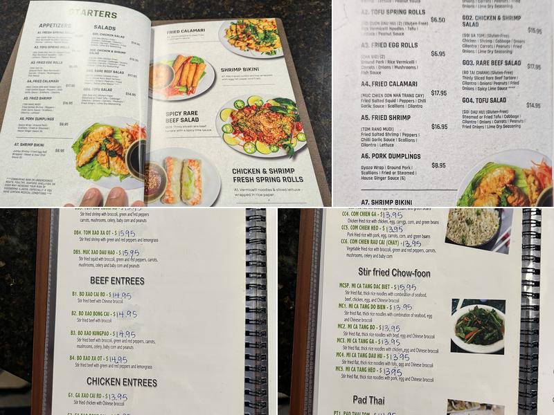 Thanh Thanh 2 Menu
