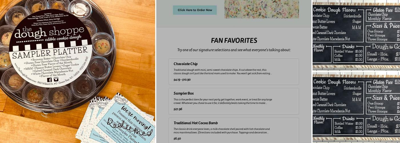 The Dough Shoppe Menu