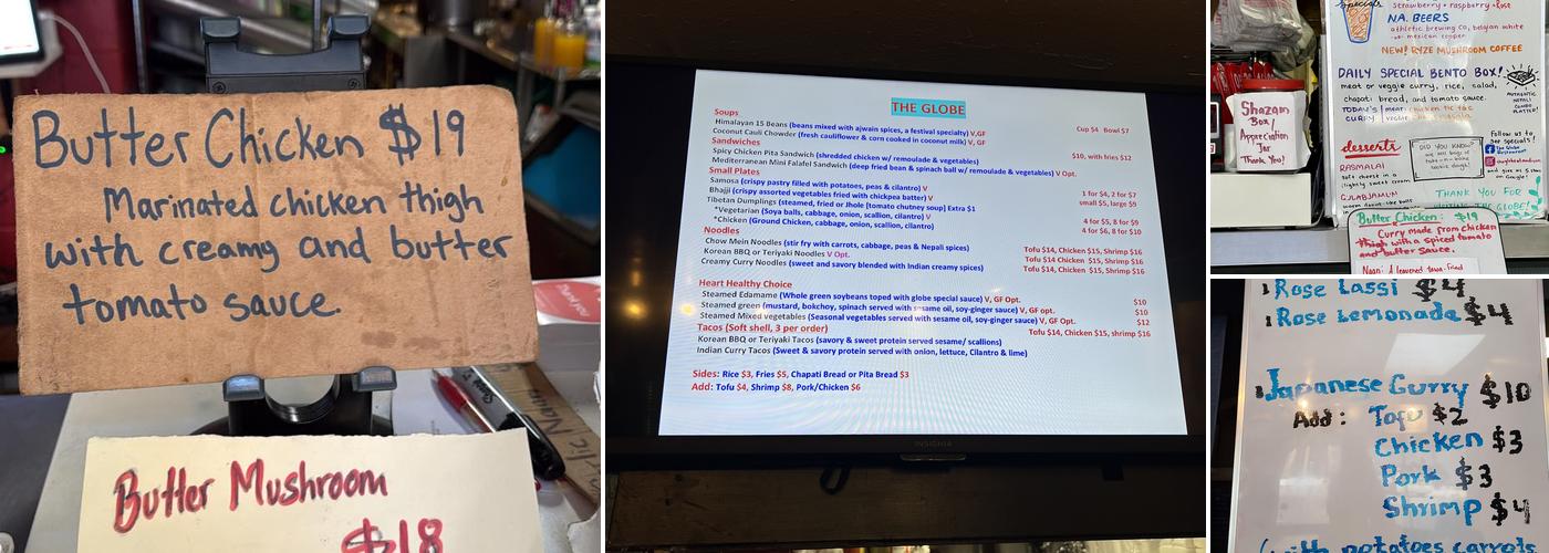 The Globe Menu