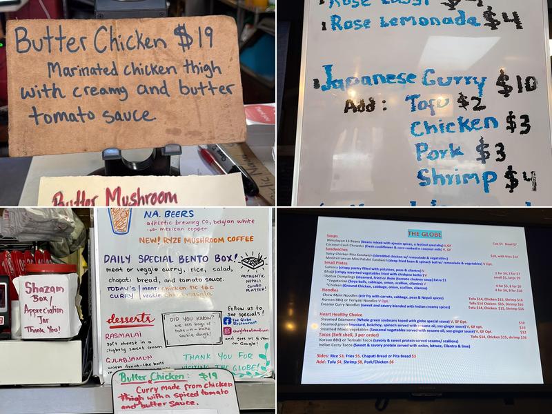 The Globe Menu