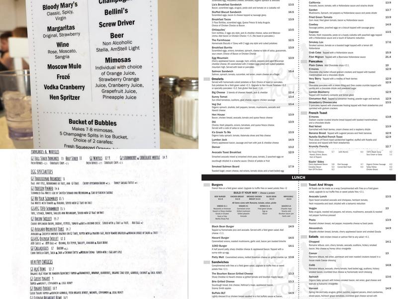 The Hen House of Wheaton Menu