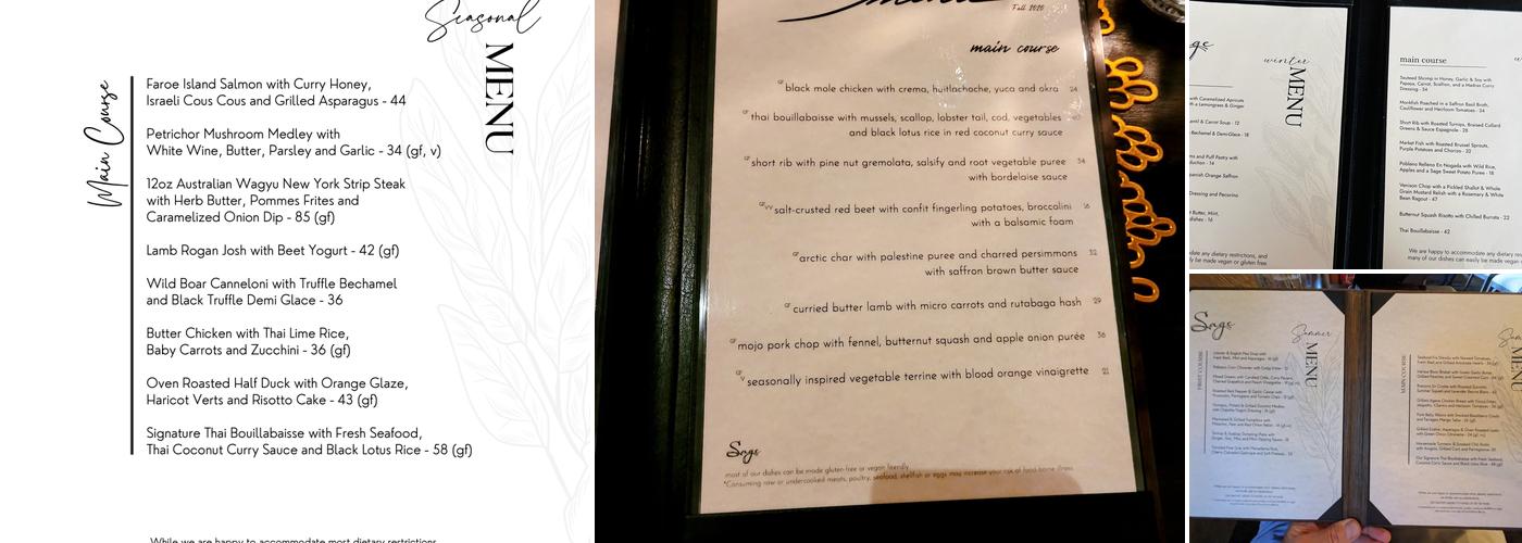 Sage Menu