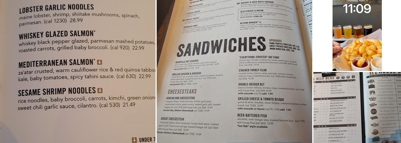 Yard House Menu