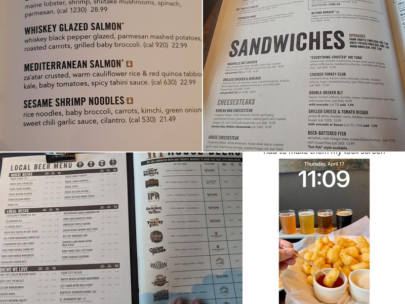 Yard House Menu