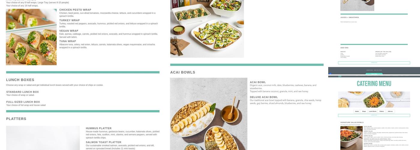 Kale Me Crazy Menu