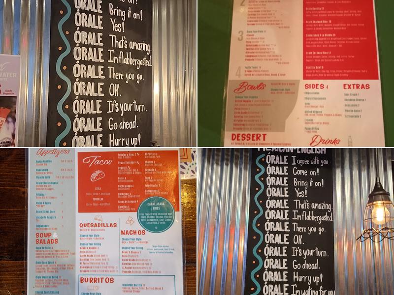 Orale Tacos + Menu