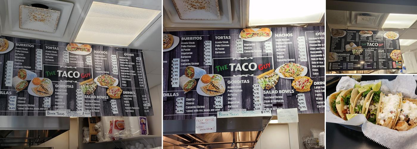 The Taco Guy Menu