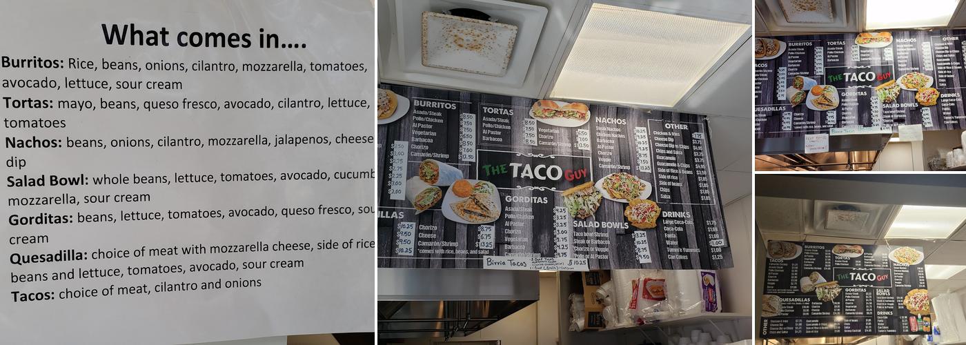 The Taco Guy Menu