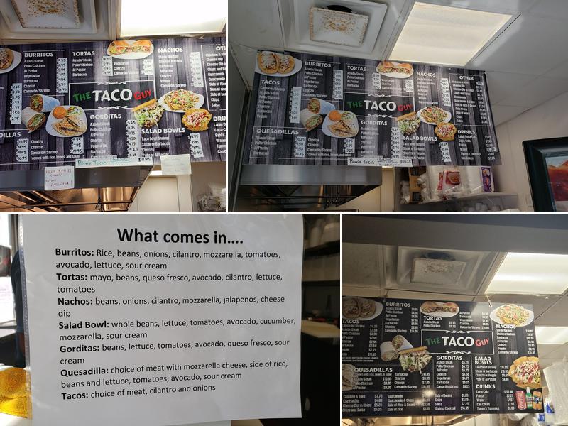 The Taco Guy Menu