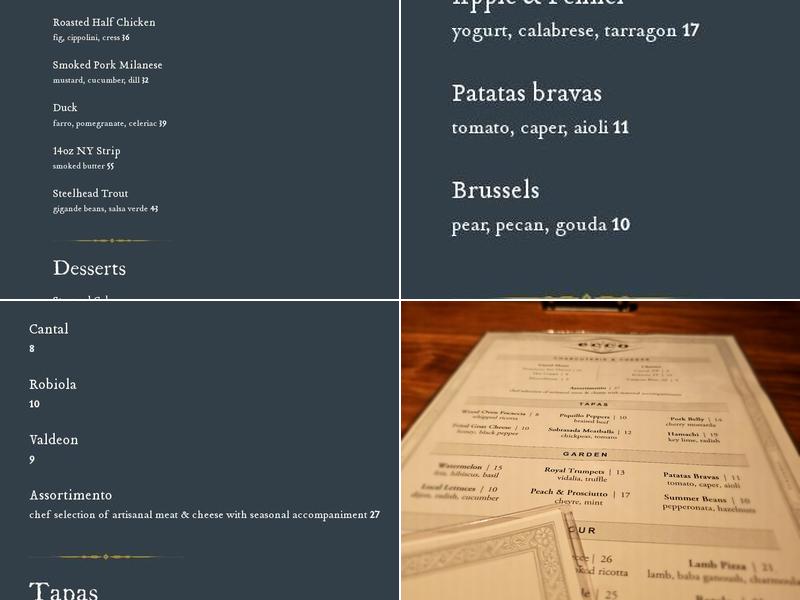 Ecco Menu
