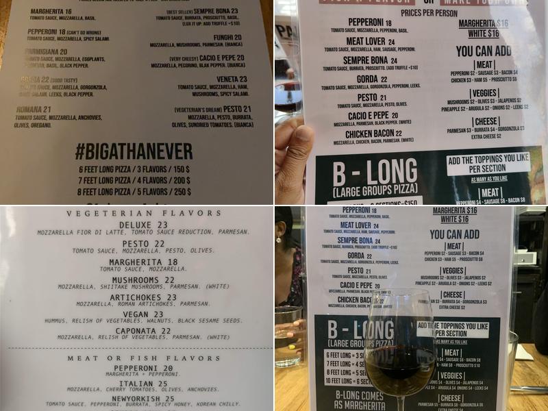 Biga Bite Menu