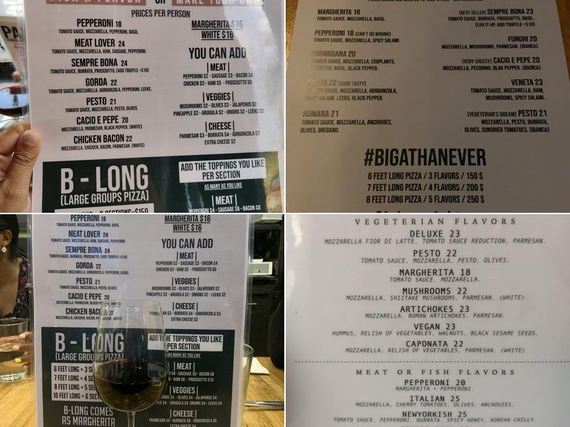 Biga Bite Menu