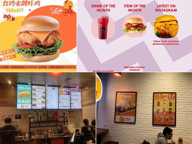 T.K.K. Fried Chicken Menu