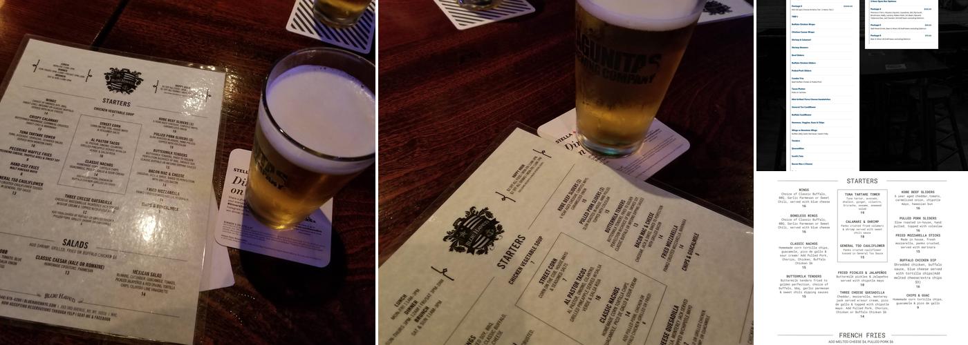 Blue Haven East Menu