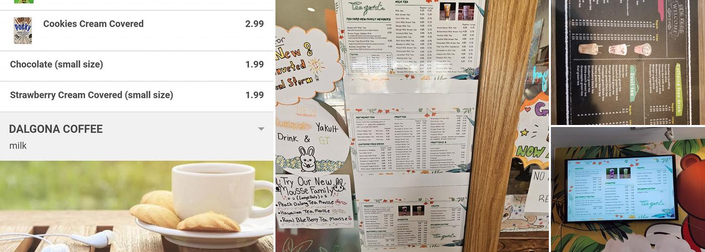 Tea yard Menu