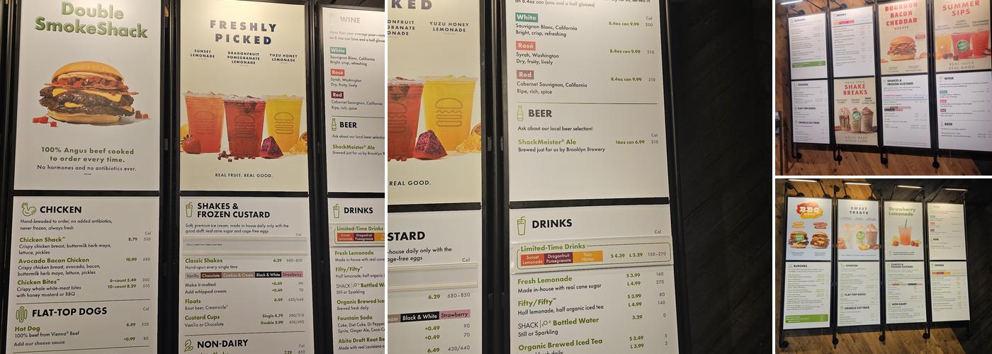 Shake Shack Oak Brook Menu