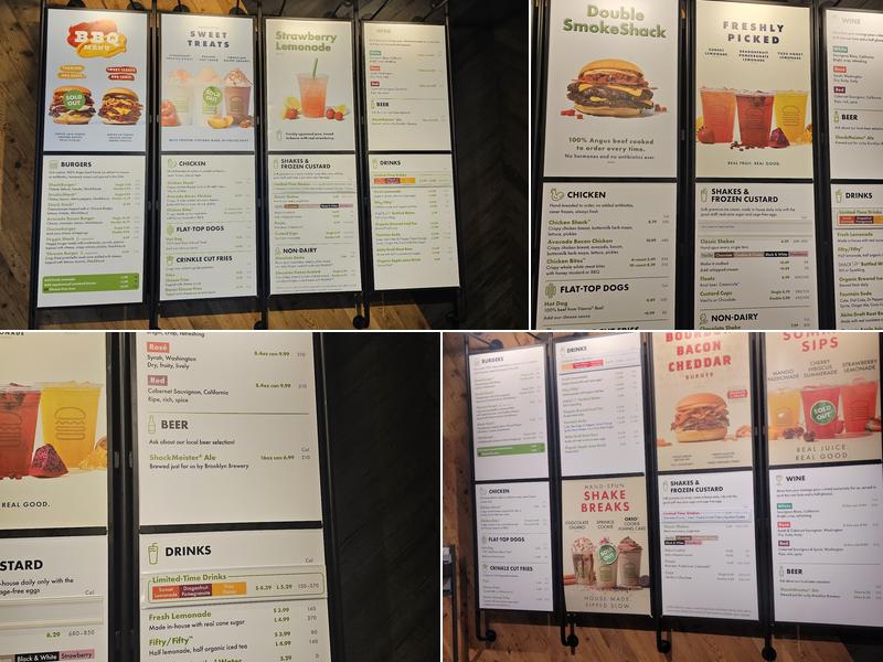 Shake Shack Oak Brook Menu