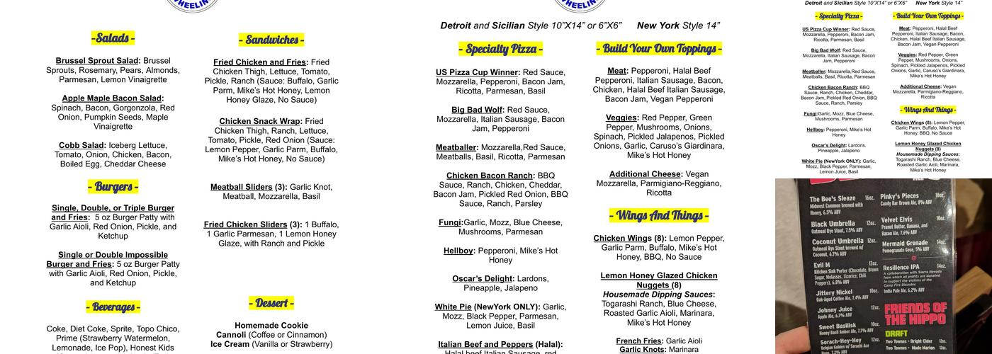 Twisted Hippo Menu