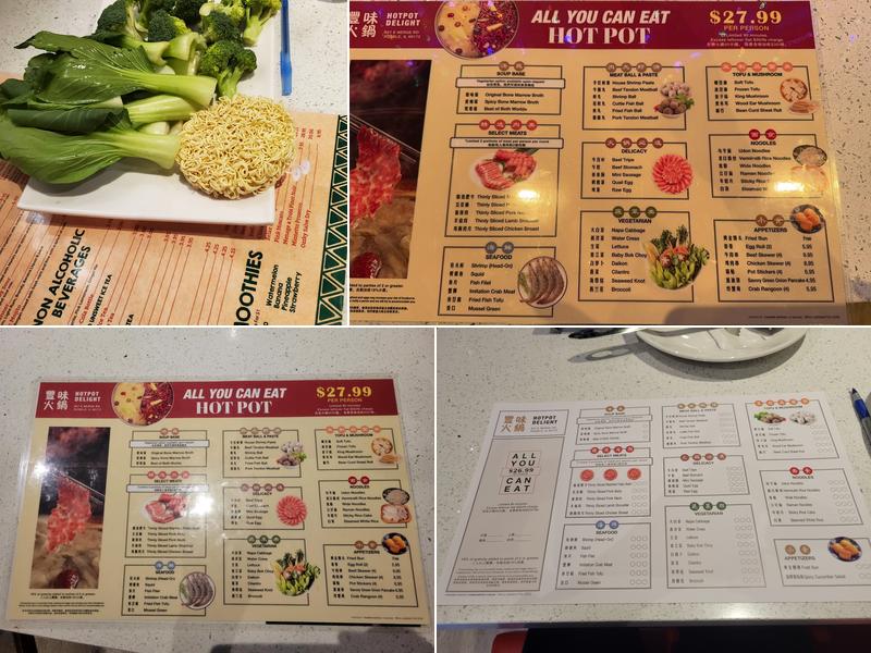 Hot Pot Delight Menu
