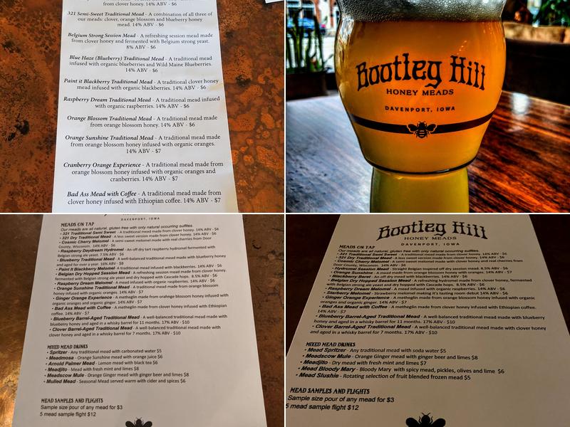 Bootleg Hill Honey Meads Menu