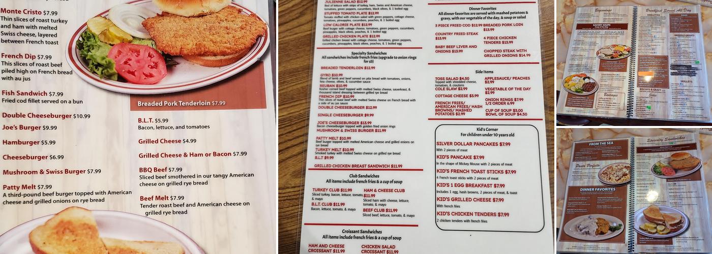 Joe's Pancake House Menu