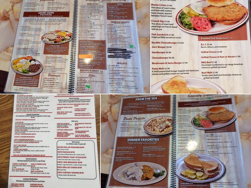 Joe's Pancake House Menu